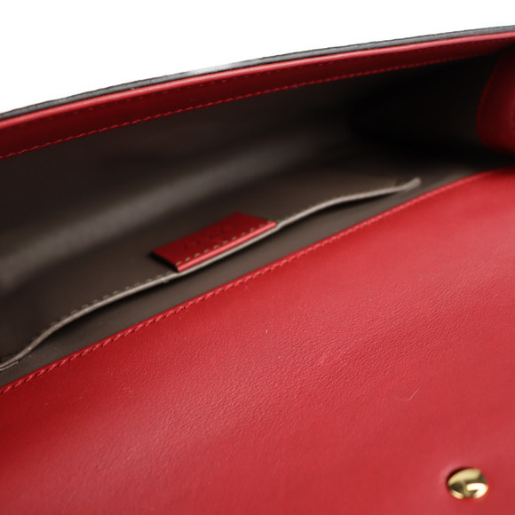 Gucci Clutch Bag GG Marmont Red Python Broadway - Picture 5 of 8